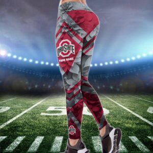 Personalized NCAA Ohio State Buckeyes Hoodie Leggings Casual Chic Duo Set 2