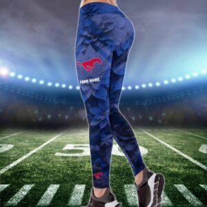 Personalized NCAA SMU Mustangs Hoodie Leggings Casual Chic Duo Set 2