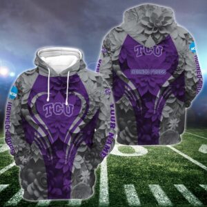 Personalized NCAA TCU Horned Frogs Hoodie Leggings Casual Chic Duo Set 1