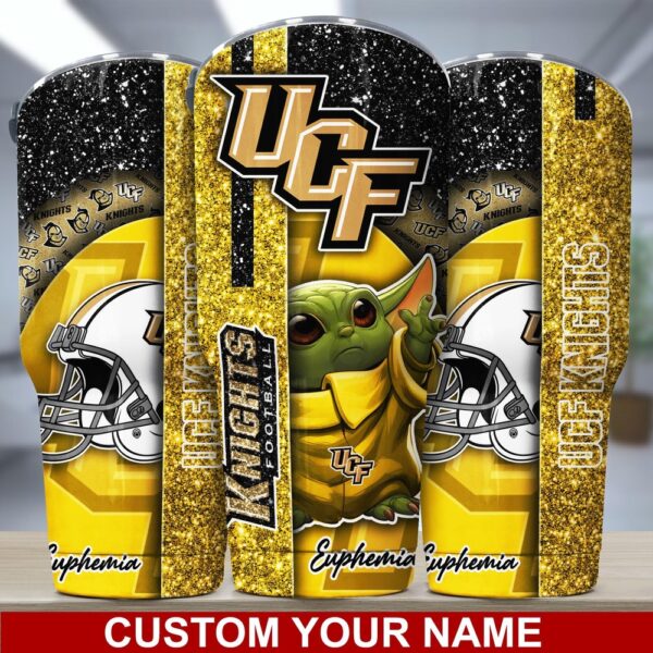 Personalized NCAA UCF Knights Skinny Tumbler Campus Pride On Ice