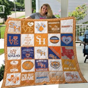 Sam Houston Bearkats Quilt Blanket…