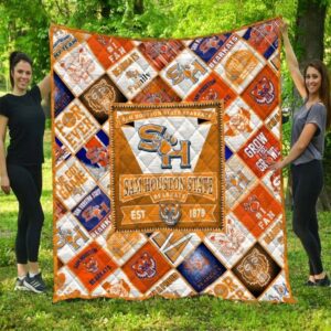 Sam Houston Bearkats Quilt Blanket…