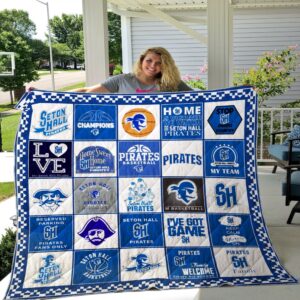 Seton Hall Pirates Quilt Blanket…