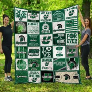 South Carolina Gamecocks Ncaa Quilt Blanket Upstate Spartans 1