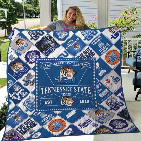 Tennessee State Tigers Quilt Blanket Opulent Campus Oasis