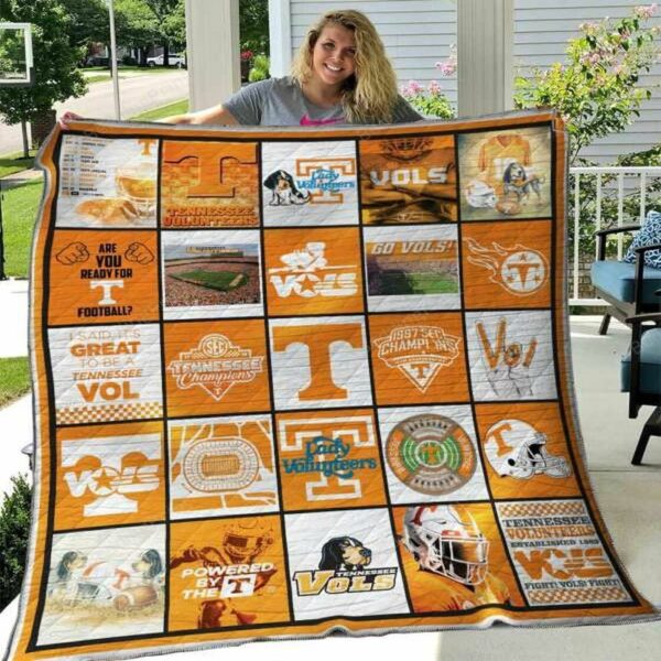 Tennessee Volunteers Quilt Blanket Stylish Campus Warmth