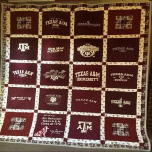 Texas AM Aggies Quilt Blanket Sporty Glory Vibes 1