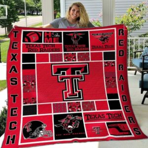 Texas Tech Red Raiders Quilt Blanket Blissful Varsity Retreat 1