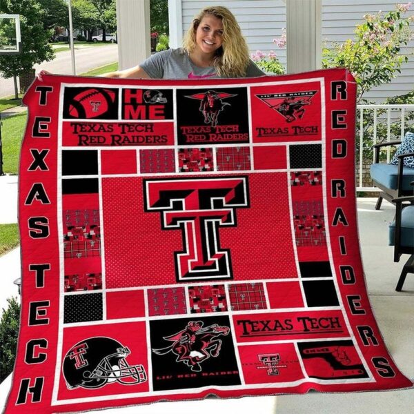 Texas Tech Red Raiders Quilt Blanket Blissful Varsity Retreat