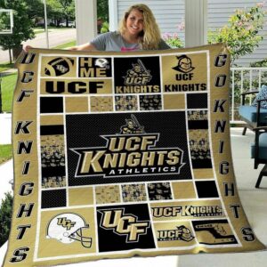 Ucf Knights Quilt Blanket Cheerful…