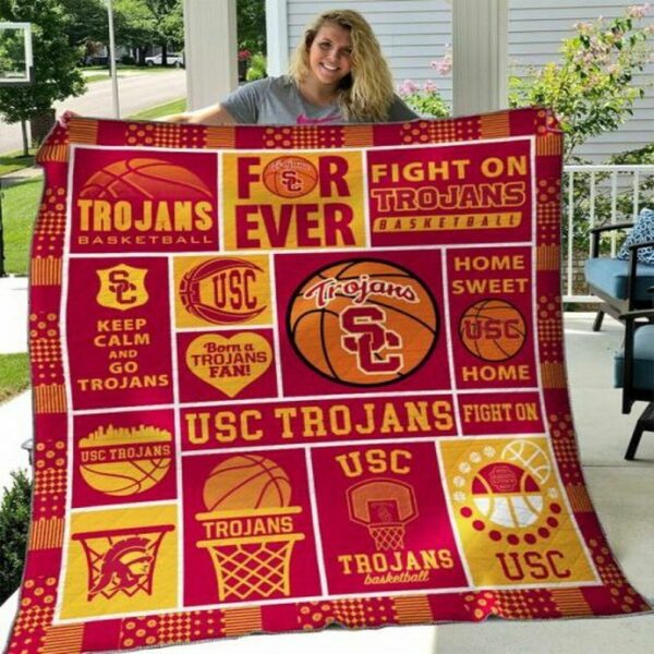 Usc Trojans Quilt Blanket Elegant Pride Refuge