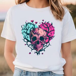 Valentines Womens Shirts, Awesome Skull…