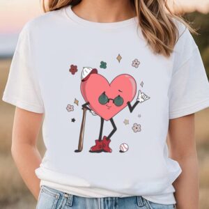 Valentines Womens Shirts, Baseball Heart…