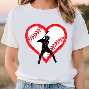 Valentines Womens Shirts, Baseball Heart…