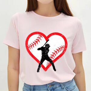 Valentines Womens Shirts Baseball Heart Valentines Day Gifts Teen Boys Kids Girls T Shirt 3