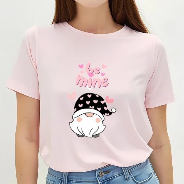 Valentines Womens Shirts, Be Mine Valentines Day Gnome T-Shirt