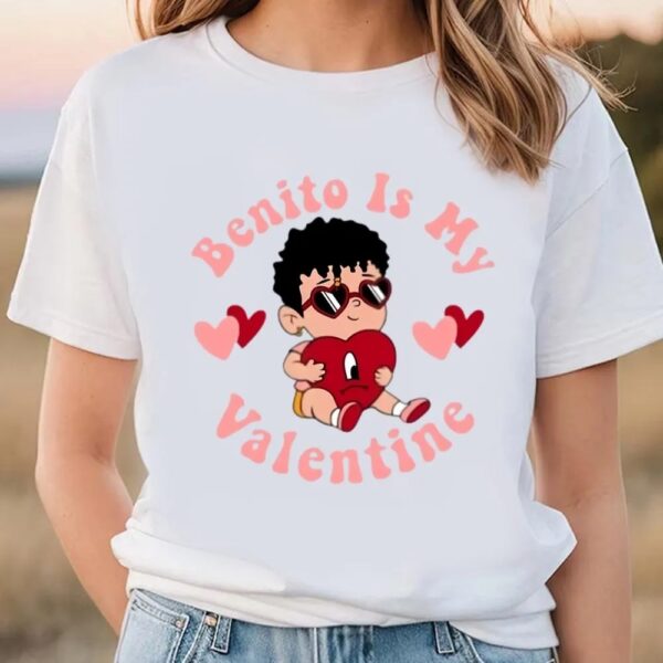 Valentines Womens Shirts, Benito Is My Valentine Sublimation Shirt