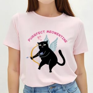 Valentines Womens Shirts, Black Cat…