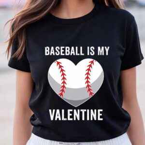 Valentines Womens Shirts Boys Valentines Day Baseball Player Softball Girls Gifts T Shirt 3