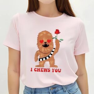 Valentines Womens Shirts Chewbacca Valentines I Chews You Shirt 3