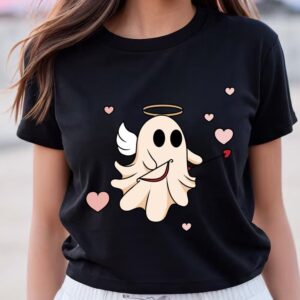 Valentines Womens Shirts, Cupid Ghost…