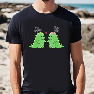 Valentines Womens Shirts, Cute Dinosaur…