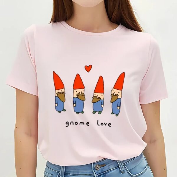 Valentines Womens Shirts, Cute Gnome Love Valentine T-Shirt