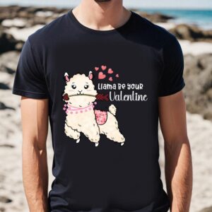 Valentines Womens Shirts, Cute Llama…