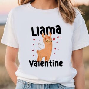 Valentines Womens Shirts, Cute Llama…