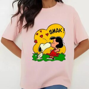 Valentines Womens Shirts Cute Snoopy Dog Valentines Unisex Shirt 3