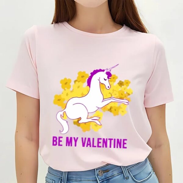 Valentines Womens Shirts, Cute Valentine Unicorn Valentine’s Day T-Shirt