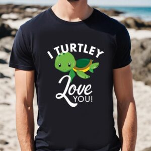 Valentines Womens Shirts Cute Valentines Turtle I Turtley Love You Valentine T shirt 1