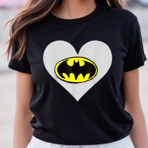 Valentines Womens Shirts DC Comics Valentines Day Batman Heart Logo T Shirt 2