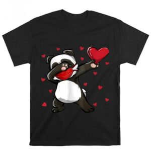 Valentines Womens Shirts Dabbing Panda Face Mask Dab Dance Valentine Gifts T shirt 3