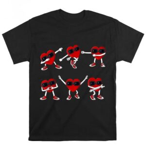 Valentines Womens Shirts Dancing Hearts Dance Valentines Day T shirt 3