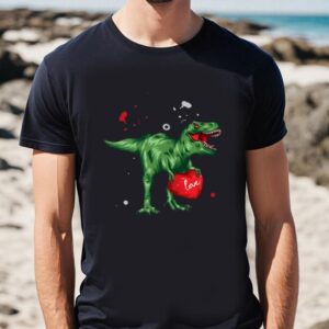 Valentines Womens Shirts, Dinosaur Heart…