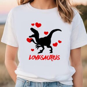 Valentines Womens Shirts, Dinosaur Valentine…