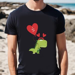 Valentines Womens Shirts, Dinosaur Valentine’s…