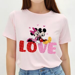 Valentines Womens Shirts Disney Mickey And Minnie Valentines Love Shirt 1