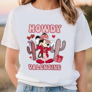 Valentines Womens Shirts Disney Mickey Cowboy Howdy Valentine Shirt 3