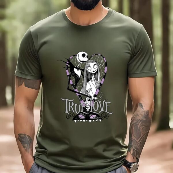 Valentines Womens Shirts, Disney Nightmare Before Christmas Valentines True Love T-Shirt