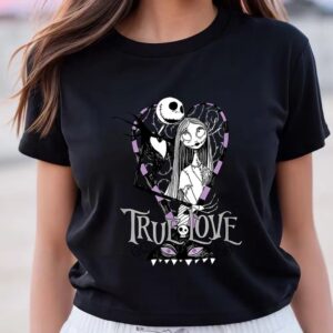 Valentines Womens Shirts Disney Nightmare Before Christmas Valentines True Love T Shirt 3