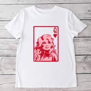 Valentines Womens Shirts Dolly Parton Queen Of Hearts Valentines Day Shirt 1