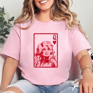 Valentines Womens Shirts Dolly Parton Queen Of Hearts Valentines Day Shirt 2