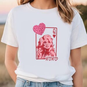 Valentines Womens Shirts Dolly The Queen Of Hearts Card Valentines Day Shirt 3