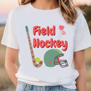 Valentines Womens Shirts Field Hockey Valentine T Shirt 1