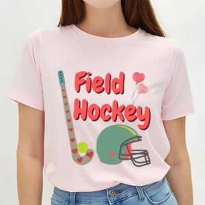 Valentines Womens Shirts Field Hockey Valentine T Shirt 3