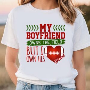 Valentines Womens Shirts Football Girlfriend Valentines Day T Shirt 1