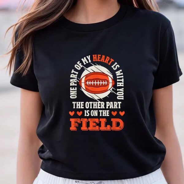 Valentines Womens Shirts, Football Valentine’s Day Field Game Valentine Sports Lover T-Shirt