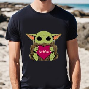 Valentines Womens Shirts Funny Baby Yoda Hug Love Heart Be Mine Valentines Day T Shirt 1